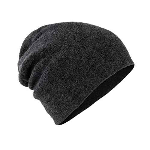 Villand 100% Cashmere Beanie for Women and Men with Gift Box, Oversized Soft Knitted Hat, Double-Layered Cashmere Ski Cap