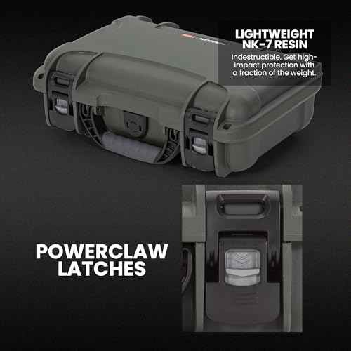 NANUK 909 Classic Hard Case with Custom Foam Insert, IP67 Waterproof & Crushproof, Rugged Construction for Ultimate Protection, Made in North America ? (12.6¡± x 9¡± x 4.4¡±)