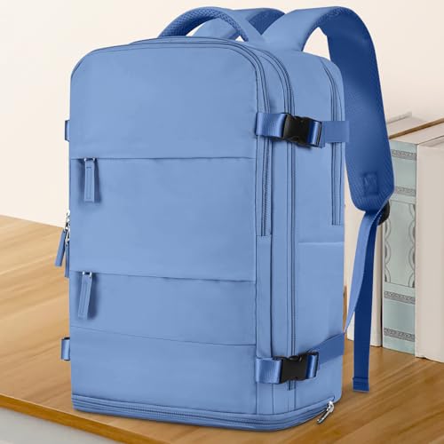 coowoz Large Travel Backpack For Women Men,Carry On Backpack Flight Approved,Hiking Backpack Outdoor Rucksack Casual Daypa...