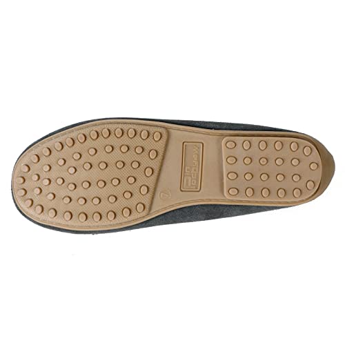 Pinpochyaw Womens Moccasin Shoes Indoor Outdoor Slip On Suede Moccasin Slipper for Women