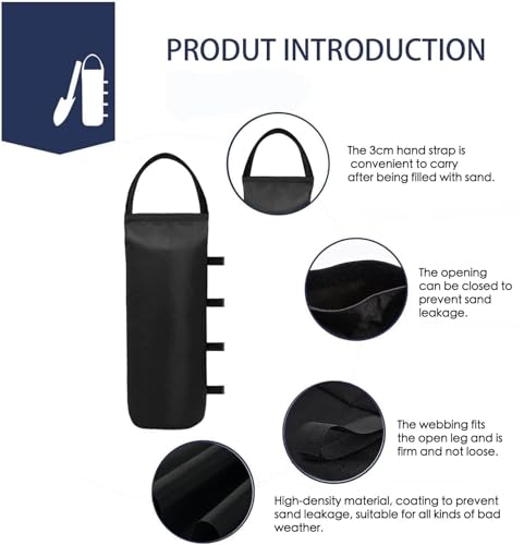 IALNAI 112 LBS Canopy Weights Sand Bags for Canopy Outdoor Advertising Tent Sunshade Fixed Windproof Pop up Tent（No Sand） ...