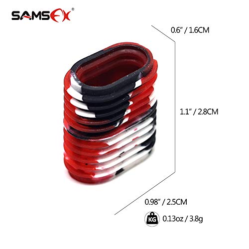 SAMSFX Rubber Fishing Reel Handle Grip Sleeve Non-Slip Baitcaster Knob Covers for Casting or Spinning Reel