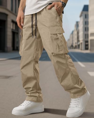 Men's Cargo Pants with Pockets Sports Outdoor Pants Casual Fashion