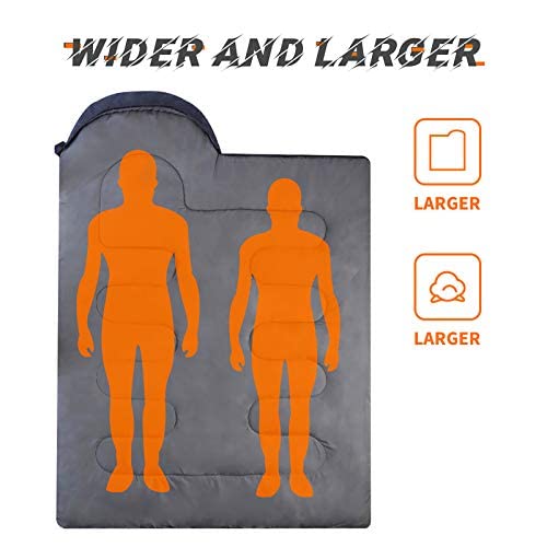 Sleeping Bags for Adults Backpacking - Ultralight Lightweight & Waterproof Sleeping Bags for Womens Mens Youth for Warm Ca...