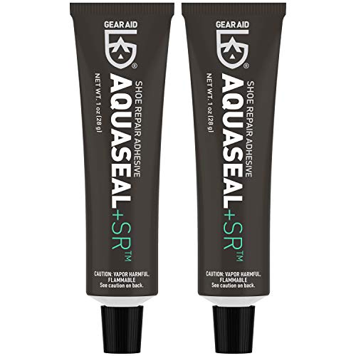 GEAR AID Aquaseal SR Shoe Repair Adhesive for Fixing Holes in Hiking, Work, Boots, Rainboots, Shoes, Soles and Rebuild Hee...