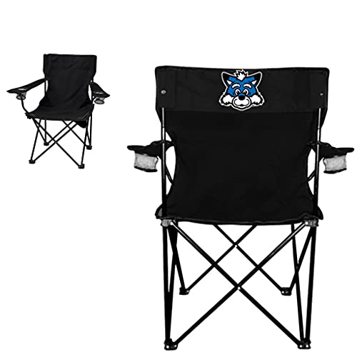 VictoryStore Outdoor Camping Chair - Indiana State University Black Folding Camping Chair with Carry Bag (Sycamore Sam Hea...