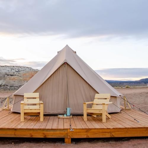 WHITEDUCK Regatta Canvas Bell Tent - w/StoveJack, Waterproof, 4 Season Luxury Camping and Glamping Yurt Tent Outdoor