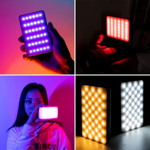 VIJIM VL120 RGB Video Light, Portable LED Camera Light Panel 0-360 Full Color, CRI 95+ 2500-9000K LED 3100mAh Rechargeable...