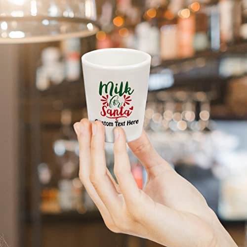 Ceramic Custom Christmas Hot Chocolate Shot Glasses Milk for Santa Heart Holidays and Occasions Bar Supplies Accessories P...