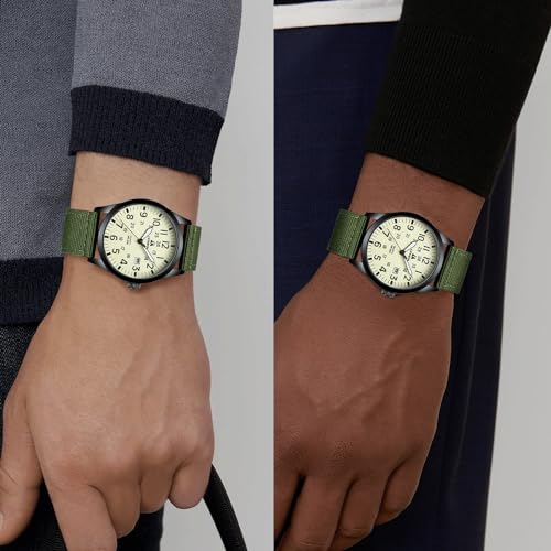 LN LENQIN Mens Watches Unisex Military Sport Nylon Strap Stylish Luminous Fashion Analog Quartz Watch for Men Waterproof A...
