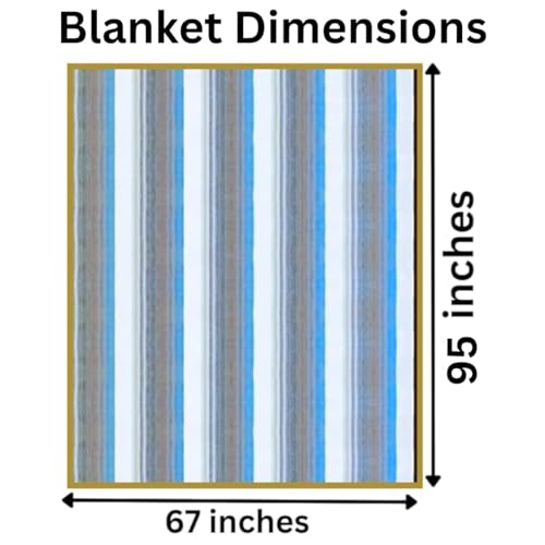 DAVLINA, Alpaca Wool Throw Blanket | Super Soft, Lightweight, Breathable and Hypoallergenic | Non-Itchy or Scratchy (Blue ...