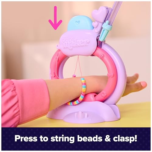 Cool Maker, Stack’d Heishi Studio Bracelet Making Kit with Easy Beading Pen & Over 1200 Beads for Bracelets, Makes 15, Gif...