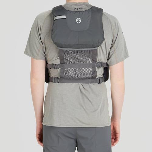 NRS Chinook Fishing Life Jacket for Fishing | Adult USCG Type III PFD | Mesh Back Front Zip Vest with Pockets for Rafting,...