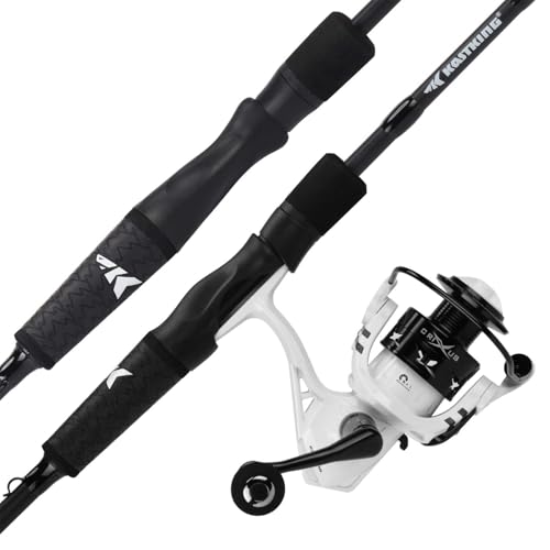 KastKing Crixus Fishing Rod and Reel Combo, High Performance Spinning & Baitcaster Combo, IM6 Graphite 2Pc Blanks, Zirconi...