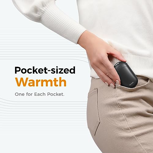 OCOOPA Magnetic Hand Warmers Rechargeable 2 Pack, Electric Handwarmers, Smart Heating UL Certified, 3-Settings,Portable He...