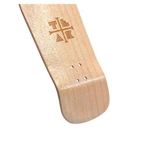Wooden Fingerboard Carlsbad Cruiser Deck, The Classic - 34mm x 100mm - Handmade, Pro Shape & Size - Five Plies Wood Veneer - Includes Prolific Foam Tape - Teak Tuning