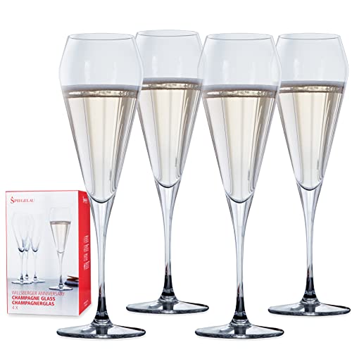 Spiegelau Willsberger Champagne Flutes, Elegant Crystal Champagne Glasses Gift Set, Perfect for Prosecco, Sparkling Rose, ...