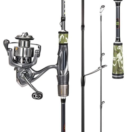 Sougayilang BD Fishing Rod and Reel Combos, Spinning & Casting Fishing Combo,30Ton+24Ton Graphite 2 Pc Fishing Poles with ...