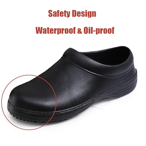 SECHRITE Chef Shoes Women Men Slip Resistant Garden Work Kitchen Shoes Waterproof Non Slip Nursing Clogs Food Service Shoe