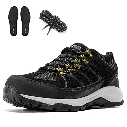 CKKM Men's Waterproof Hiking Shoes Lightweight Non-Slip Low-Cut Trekking Hiking Sneakers Outdoor Backpacking Camping Climb...