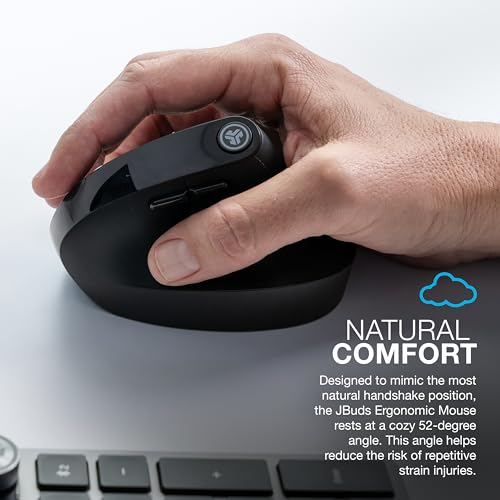 JLab Work Bundle, Epic Wireless Keyboard and JBuds Ergonomic Vertical Mouse