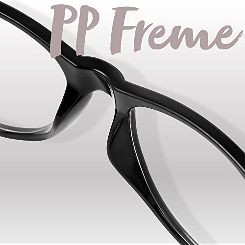 Spooktacular Creations Nerd Glasses, Black Fake Glasses with Clear Lenses Costume Props Halloween Cosplay for Men Women Ad...