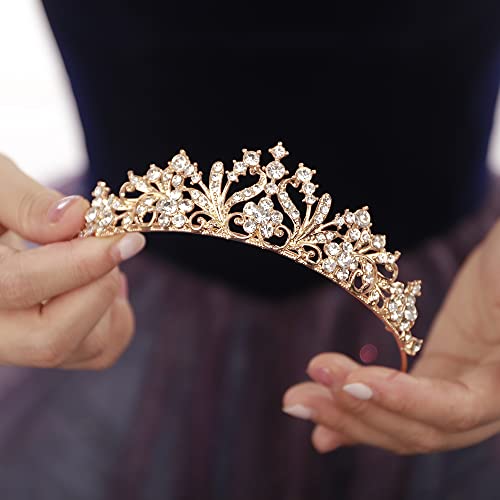 JWICOS Tiaras for Women Girls Birthday Crown Rhinestone Tiara Princess Crown for Women Bridal Wedding Prom Birthday Party ...