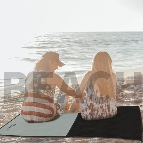 Frelaxy Pocket Picnic Blanket, Waterproof Sandproof Beach Mat, Compact Camping Tarp for Festivals, Hiking, Travel, Outdoor...