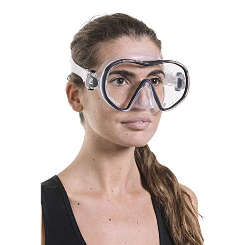 Cressi Single Lens Frameless Scuba Mask for Good Visibility | F-Dual: Designed in Italy