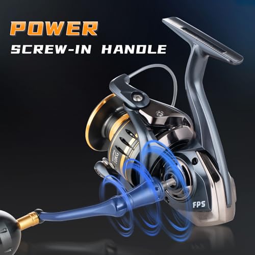 Accuretta Saltwater Spinning Reel,13+1BB Ultra Smooth Saltwater Fishing Reels,Powerful Carbon Drag,CNC Aluminum Spool & Ha...