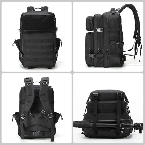 gracedon Military Tactical Backpack for Men and Women Army Camping Daypack Bug out Bag 45l Asault Pack for Travel Hiking (...