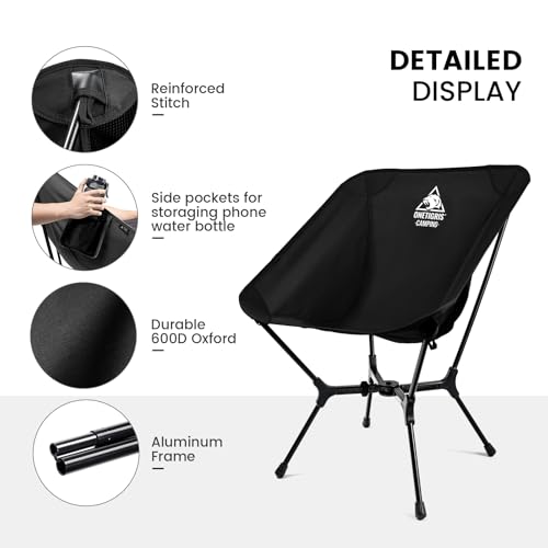 ONETIGRIS OasisFlex Camping Chair,Portable Chair with Carry Bag,Great for Camping,Beach,Picnic,Park,Lawn,Sports and Outdoo...