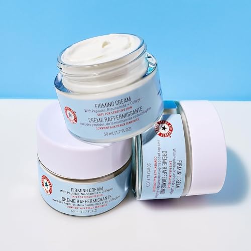 First Aid Beauty Firming Collagen Cream with Collagen, Peptides and Niacinamide – Day + Night Anti-Aging Face Moisturizer...