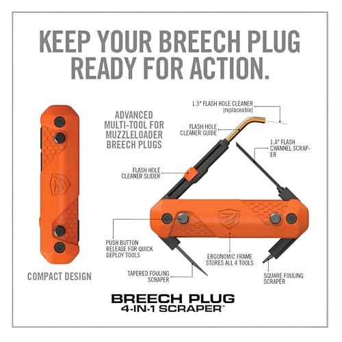 Real Avid Breech Plug Cleaning Options - Choose Between Master Maintenance Kit or 4-in-1 Scraper - Muzzleloader Cleaning Kit for Gun Maintenance