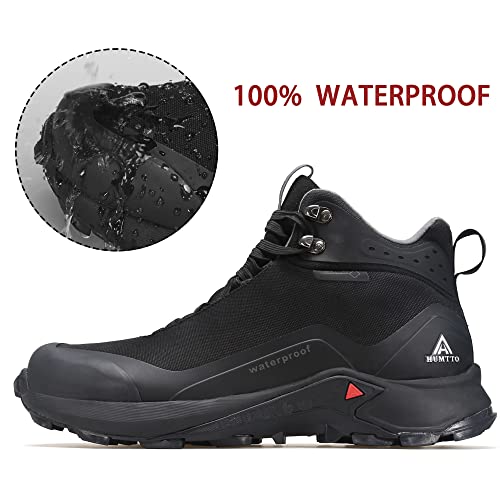 HUMTTO Men's All-Terrain Waterproof Hiking Boots Lightweight Breathable Outdoor Ankle Boots Trekking Hiking Shoes