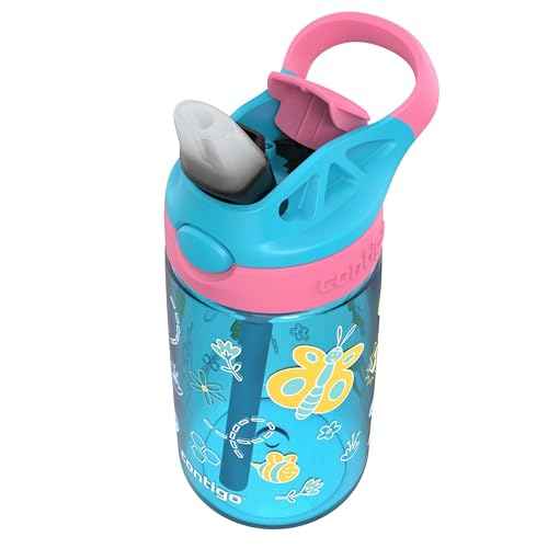 Contigo Kid's 14 oz. AutoSpout Straw Water Bottle - Blue Raspberry/Azalea