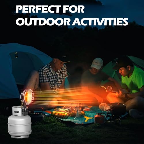 AgiiMan Outdoor Propane Heater - 15000 BTU Portable Tent Heaters, Camping Gas Heater and Stove, Patio Heaters with Shut-of...