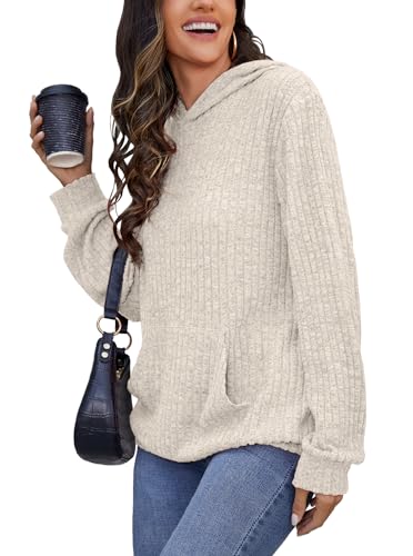 Bosmeer Womens Long Sleeve Shirts Kangaroo Pocket Fashion Hoodies Fall Pullover Sweatshirts