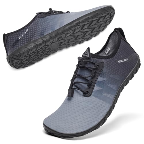 Racqua Water Shoes Men Women Quick Dry Gradient Shoes Barefoot Aqua Athletic Sports Swim Shoes