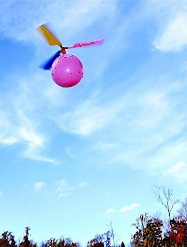 Kids Toy Balloon Helicopter (12 pack) Children's Day Gift Party Favor easter basket, stocking stuffer or birthday! Flying ...