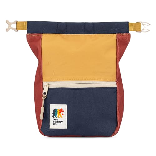 Oso Supply Co - Crux Bouldering Chalk Bucket, Large Size Chalk Bag for Rock Climbing, Chalk Pot with Magnetic Closure, Zip...