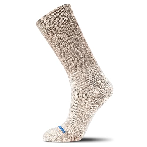 FITS Rugged Max Cushion Boot Socks, Heavy Expedition Hiking and Camping Essentials with Merino Wool Interior
