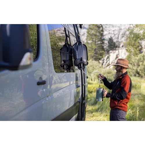 LifeStraw Peak Series - Large Capacity Gravity Water Filtration System - 8L for Camping, RVing, Overlanding, Travel and Adventure, Dark Mountain Gray