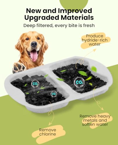 oneisall Dog Water Fountain for Large Dogs,7L/230oz/1.8G Stainless Steel Dog Fountain Super Quiet with Triple Filtration,G...