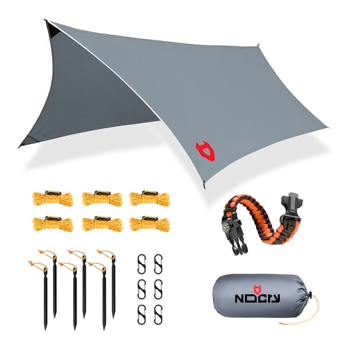 Rain Fly12x10 Lightweight Survival Camping Tarp; 100% Waterproof; Makes a Great Backpacking Tarp or Hammock Shelter; Comes...