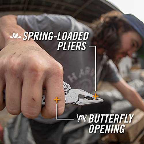 Gerber Gear Suspension-NXT 15-in-1 EDC Multi tool with Pocket Knife, Needle Nose Pliers and Wire Stripper Tools, Gifts for...