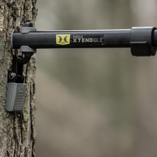 HAWK Mega Xtendible Tree Arm | Hunting Treestands Portable Folding Lightweight Easy Mount Aluminum Long Holder with Hooks ...