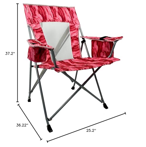 Portable Beach Chair for Adults - Kijaro Journey Print Beach Folding Chair, Steel Frame Foldable Beach Chair, High Beach C...