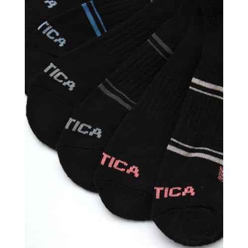 Nautica Women's Quarter Cut Moisture Control Athletic Socks with Cushioned Comfort (12 Pack)