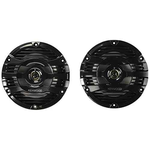 Kenwood KFC-1653MRB 6.5" Black Marine 2 Way Speakers 150 Watts